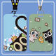 Luo Xiaohei War Record 2 environnant couvre couvre-coudre chat Étudiant Campus Carte de repas Carte d'automobile Bus Protection Luo Xiaohei S9733 Couverture de carte unique sans lanière
