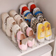 Rack de chaussures pour bébé armoire à chaussures transparente Boîte de rangement de chaussures pour enfants Porte de maison Small Storage Artefact espace Économie de rangement Salle [1 Pack / Integrated] Rack à chaussures à 4 grilles DF-1477
