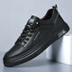 Prince Yierkang 2025 spring and summer new men's shoes, gold plate shoes, breathable white shoes, men's casual fashionable leather shoes, men's casual shoes, 23901 white sports shoes size 42 standard sports shoes size
