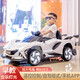 Children's electric car four-wheel car can sit on a person remote control car baby toy rocking car sapphire blue four-wheel drive + leather seat + wheel light + 12V7 battery