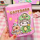 Patanlp Kapibala Libro tranquilo Magnetic Libro tranquilo Girl Deluxe Edition Mini Libro tranquilo Juguete Magnetic Toy Girl Diario de resorte caliente + Mini libro magnético