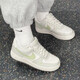Nike (Nike) Chaussures décontractées Chaussures pour femmes 2025 Summer New Sports Chaussures AF1 Air Force No. 1 Chaussures basse IB3881-001 IB3881-001 Phantom Grey / Light Military Green 38