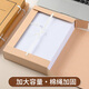 于字简 A4进口木浆牛皮纸文书档案盒6cm 10个装674g进口无酸纸 定制牛皮纸文件盒 3413
