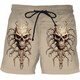 2024 summer casual shorts, personalized trendy skull 3D digital print, men's casual shorts STK1381 S 80-90Jin [Jin equals 0.5 kg]
