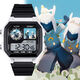 Sky Light Escape personajes de anime Customized Watch Customized Bidimensional Smart Sman Square Electronic Watch Model Model Students [Fashion Silver-Electronic Watch] Z3883 Light Escape Super Value Pack (batería extra larga + Embalaje de caja de regalo)