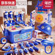 2三4岁男孩生日礼物儿童拧螺丝玩具宝宝修理工具箱套装3到6岁 电钻旗舰款蓝色-河马小贝工具箱+