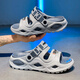 Semir 2025 Summer nuevos zapatos para hombres zapatos de playa casuales con sandalias afuera sin adelgazamiento de un adelgazamiento y sandalias de dos ropa para hombres gris 42-43