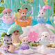 
Sylvanian families blind bags Makeup and cake party Playing house girls toy doll suit