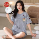 GTYUWVG6XL PAJAMAS для женщин в летнем домашнем хлопковой жене.