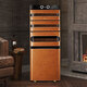 Afidano cigar cabinet constant temperature and humidity control eggplant inverter compressor with fingerprint lock imported cedar wood box high-end cowhide ammonia removal moisturizing home office WIFI remote L5 original color genuine leather