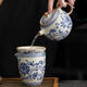 Sanqihuru Kiln Tea Set 2024 Новое домашнее пивоварение чайное пивоварение Light Luxury Kung Fu Tea Cup Cover Gift Box