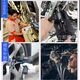 Sanqi Tsuki Fujiwara Industrial-Grade Wind Cannon 1 Zoll Auto Reparatur Pneumatisches Werkzeug 34 großes Drehmoment Starker pneumatischer Schraubenschlüssel Hochleistungsstrich Kanone 1 Industrielle Kurzachse-Schlaganfall Kanone 691a+lange Spindel Long