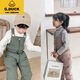 G.DUCKKIDS children's down cotton overalls baby thickened cotton pants baby winter pants boys and girls outer wear crotch pants black 90 cm