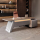 Mu Zhexi's high-end and elegant boss table, light luxury and high-end sense, president's table, executive desk, modern general manager's office desk and chair combination, 2.4-meter boss table