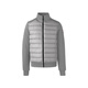 Canada Goose Hybridge Huron Full Full Zip Down Knit Veste Big Goose Veste 6620M 9717 Flower Greystone L