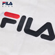 FILA children's sun protection clothing 2025 autumn new loose hooded woven top for boys and girls, cloud mushroom white-WT 140