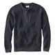 L.L.Bean Men's Long Sleeve Waffle Henley Sweater Organic Cotton Soft Warm Casual Daily TA525894 Faded Black S