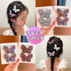 Children's butterfly rhinestone hairpin headdress Korean style girls side bangs broken hair bb clip baby hairpin princess headdress 8 color butterflies