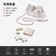 Golden Fox (Foxer) Top -Layer Cowide Women's Bag Damenbeutel große Kapazität Umhängetasche Crossbody Cloud Bag Helles Luxus -Freundes Geburtstag Geschenk