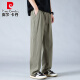Pierre Cardin Mesh atmungsaktive Eisseidenhosen 2025 Sommer neuer kühles, schnell trocknendes Mücken-Repellent Hosen Männer Gerade losen lässige Sportarten 6636 Militärgrün M (ca. 90 ~ 110 Jin [Jin entspricht 0,5 kg] tragbar)