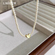 Lnieer Shijia Xiaomi Beads Love Pearl Necklace Women's Necklace Light Luxury High-Quality Accessories Clavicle Chain 2025 New Hot Style Love Pearl Necklace S925 Silver