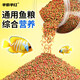 Zierfischfutter allgemeine Fischfutter schwimmend Pellet Fisch Futter Koi Süßwasserfische kleine Fischfutter Goldfische Futtermittel in einer 1050 ml kleinen Partikel ca. 485 g