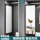 Yonghuan Garderobe Spiegelgarderobe in voller Länge Spiegel Dressing anpassen Spiegel flacher Türschrank eingebaute rotierende unsichtbare Push-Ziehen Stärken explosionssicherer Champagner Golden 12035 mit magnetischer Saug- und Griffzubehör
