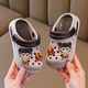 G.Duck Kids Nezha New Childrens Hore Shoes Soft Sole не скользит милый мультфильм летний летний и открытый детские тапочки красные луки 24 -25