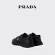 PRADA/Prada Gift Men's Metal Logo Decorated Prax 01 Sneakers Black 41.5 (7.5)