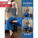 
Victoria's super hot summer outfit is a complete set of light luxury and aging-reducing dopamine gray waist-hugging T-shirt casual suit for women. Blue pants [Dopamine wear tea-style chic/S [75Jin[Jin is equal to 0.5 kg]-95Jin[Jin is equal to 0.5 kg]]