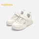 Balabala children's shoes children's sports shoes boys and girls running shoes light and breathable 2025 new autumn and winter shoes campus white shoes
