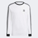 Adidas (adidas) Clover Series Men 3-STRIPES LS T Long Sleeve IA4879 White L