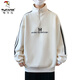 Holzspecker (Tucano) neuer Stil und Samt verdickte Sweatshirt für Jungen, Junior- und Senioren-Schüler, halb Schildkrötenhals-Basishemd für Teenager, Herbst- und Winter-Herrenkleidung 10710-R683 Black Plus Samt verdickte L 10-120jin [Jin gleich 0,5 kg]