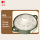 Kangshu Guofeng Peony Covered Casserole Household Large Capacity Dry-cooked Non-Cracked One Pot Multi-Purpose Ceramic Soup Pot Casserole Guofeng Peony Suitable for 3-5 People 3300ml