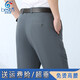 Baisi Schild Eisseidehose Herren Sommer dünne mittlere lose Herrenanzughose für Männer Hose leichte Khaki 6630 29 Taillenumfang 2 Fuß 2