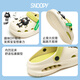 史努比（SNOOPY）新品儿童洞洞鞋男童防滑两穿包头凉鞋夏季亲子款卡通沙滩女童新品 白_绿【升级版】 30 _内长约20脚长约19cm