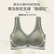猫人（MiiOW）内衣女夏天薄款中老年人大码胸罩防下垂聚拢背心式妈妈专用文胸罩 香槟 M 34/75BCD【100斤以下】