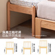 Original elements solid wood children's spliced bed with guardrail bedside bed large bed extra wide bed crib small bed 0.5 meters P1014