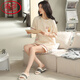 
LangSha pajamas (LangSha) women's summer pure cotton shorts for women can wear the new cotton home clothing set 9855 M