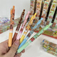 XMSJ Kapibala Blind Box Neutral stylo Internet célébrité haute valeur INS 2D Péripheral Cartoon mignon Capybara Brush à séchage rapide stylo à bosse de pointe lisse 0,5 mm Black Pen Text Étudiant Text mélangé 6 pièces