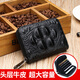Goldlion Crocodile Muster Card Bag Herren echtes Leder Großkapazität Herrener Multi-Karten-Mode-Jugend-Orgel kleiner Karten Vorhaut 3892 Krokodil zurück (Top-Layer-Cowd.)