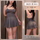 Feimushuang Skating Silk Sexy Sexy Sexy Simple подвесная юбка 6625 Сексуальная выставленная канавка Большой размер ночной рубашки 20/упаковки с одинаковым размером серо