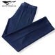 Sept Wolf 2025 Jeans masculin en jean masculin à la mode lâche décontracté nouveau pantalon de Cotton Midwaist tout-match 124HB3892 noir 29