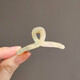 Shijun (Shijun) Temperament Kleine Trompetencliprücken des Kopfes für Frauen mit halbgebundener Hai-Clip gebrochenes Haar Clip-Kopfschmuck Ly3878 Clip-White Small Square