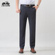 Pantalones casuales de automóvil clásico para hombres Pantalones de traje de negocios de alta gama para 2024 Pantalones largos y holgados de otoño e invierno para hombres 9853 Navy Blue 29 100-115Jin [Jin equivale a 0.5 kg]