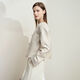 Amii [New Chinese Style] 25 Spring Retro New Chinese Style Small Flavour Style Jacket Jacket Elegant Classical Short Jacket Femmes Beige M