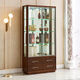 WEIMU New Wine Cabinet avec verrouillage contre le mur TV côté armoire décorative Multi-fonction Verre Multi-fonction Armoire Salon Double porte 698