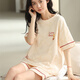 
G LUXOME pajamas for women, summer pure cotton shorts, sweet and thin casual student home clothing set YX7512 9856 M [Recommended 80-100Jin [Jin equals 0.5 kg] wear]
