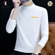 Camisa de la base del cuello de media algodón de algodón (Tucano) Camiseta de algodón medio alto para camiseta de manga larga de manga larga para hombres Camiseta para hombres de cuello medio y otoño para hombres fuera de la ropa de otoño LH-PYPC6187 Charcoal Grey M [sugerido 100-115 Jin [Jin equivale a 0.5 kg]]