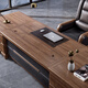 All solid wood desk boss desk office combination president desk simple general manager office furniture high-end executive desk 2.0 boss desk